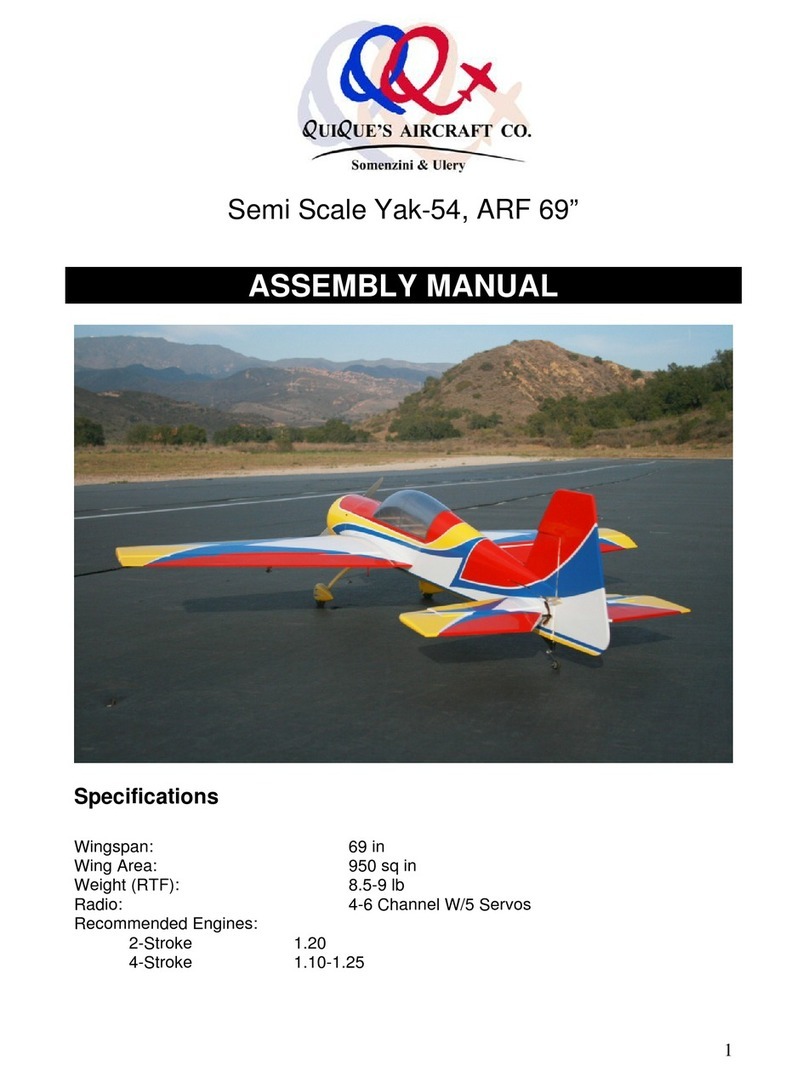 QuiQue's Aircraft Semi Scale Yak-54 User manual