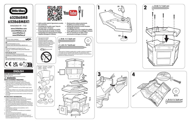 Little Tikes 652868M8 quick start guide