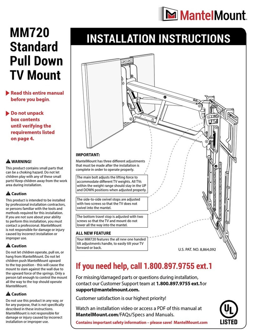 MantelMount MM720 installation instructions