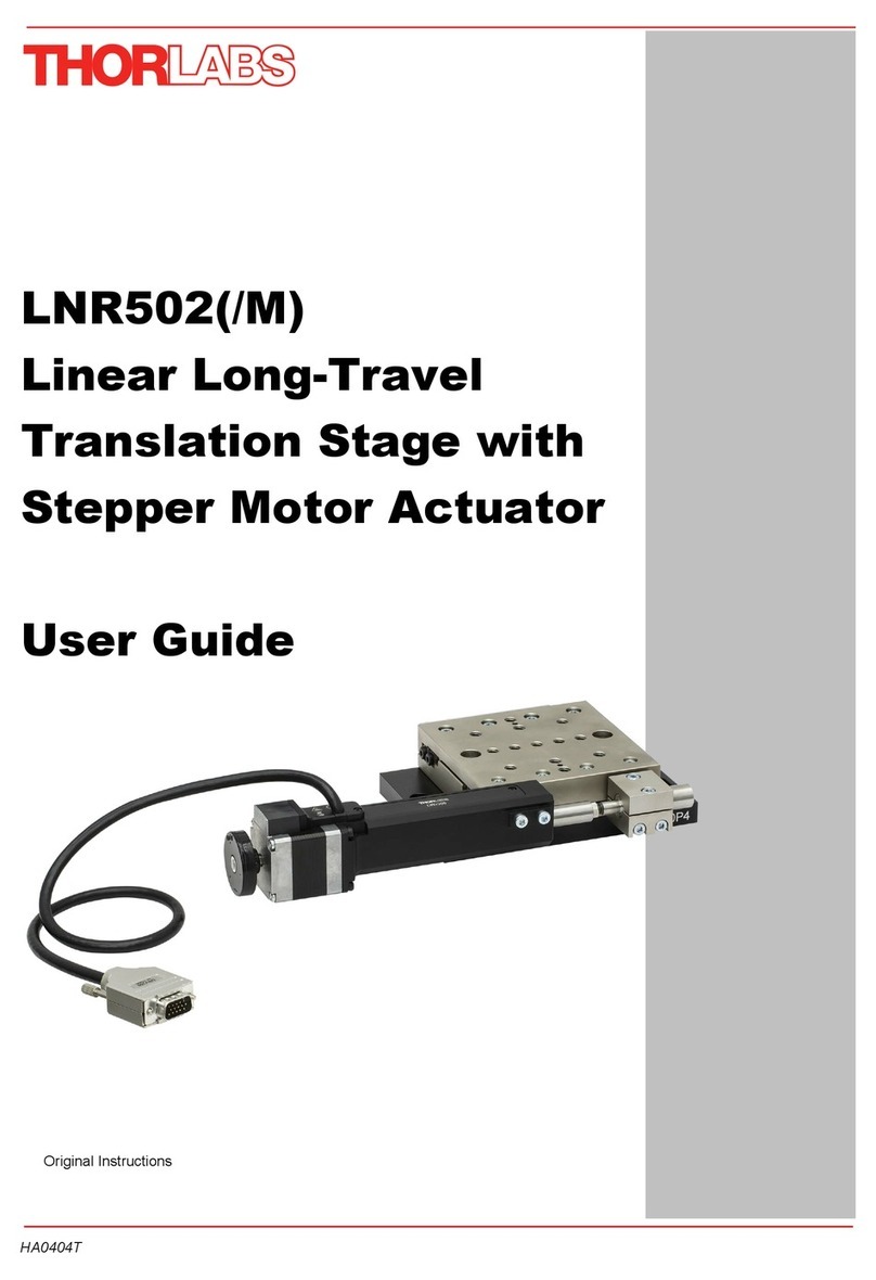 THORLABS LNR502 User manual