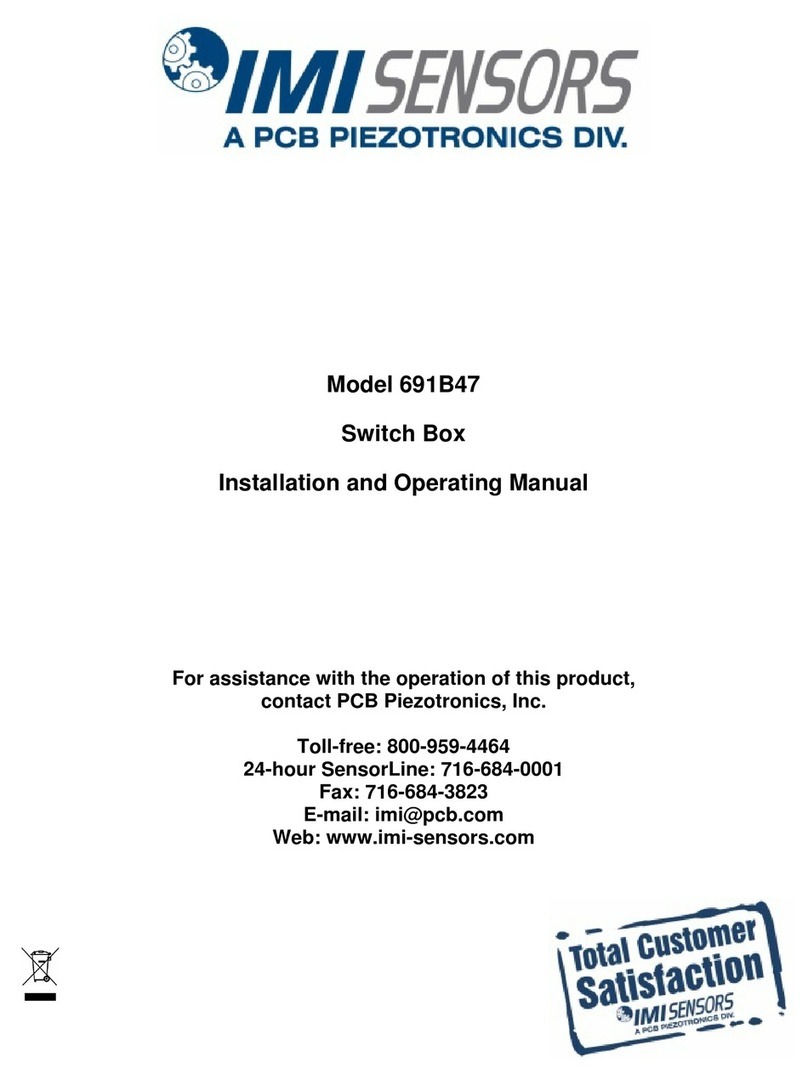 PCB Piezotronics IMI SENSORS 691B47 User manual PCB Piezotronics IMI SENSORS 691B47 User manual