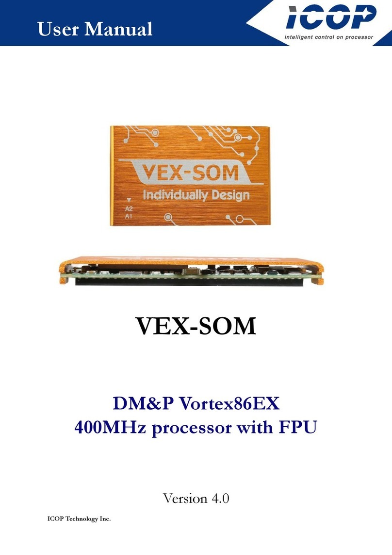 ICOP Technology VEX-SOM User manual ICOP Technology VEX-SOM User manual