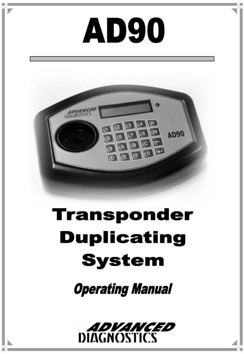 Advanced Diagnostics AD90 operating manual