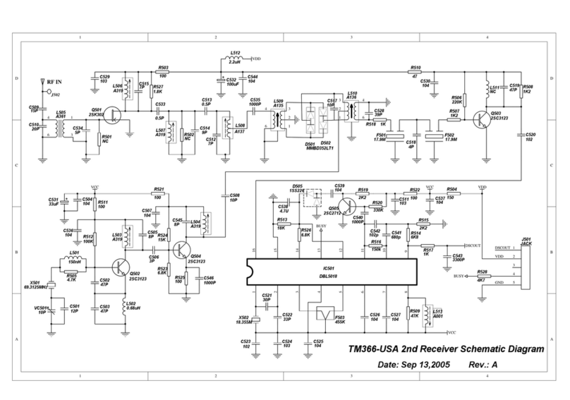 Tekcom TM366-USA Schematic diagrams