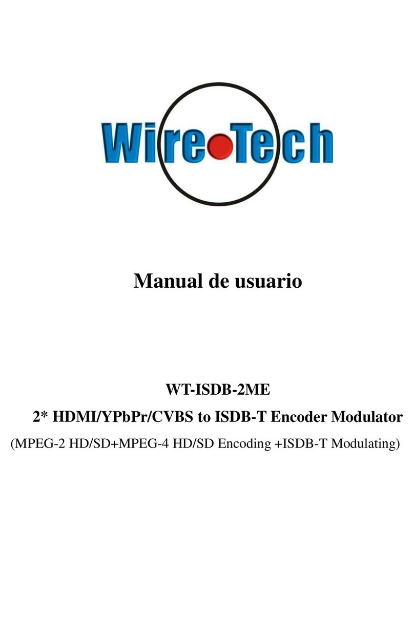 Wire Tech WT-ISDB-2ME user manual
