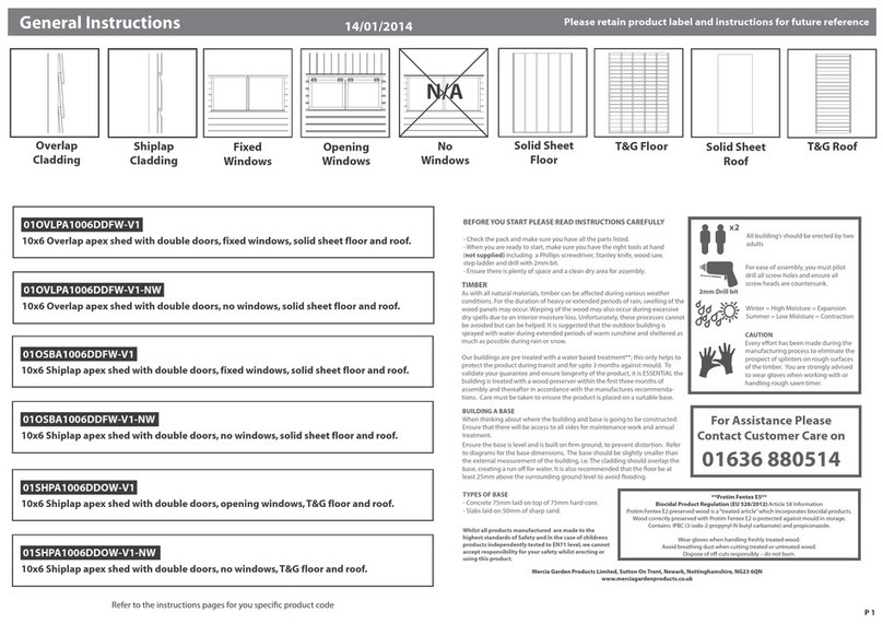 Waltons 01OVLPA1006DDFW-V1 Instruction manual