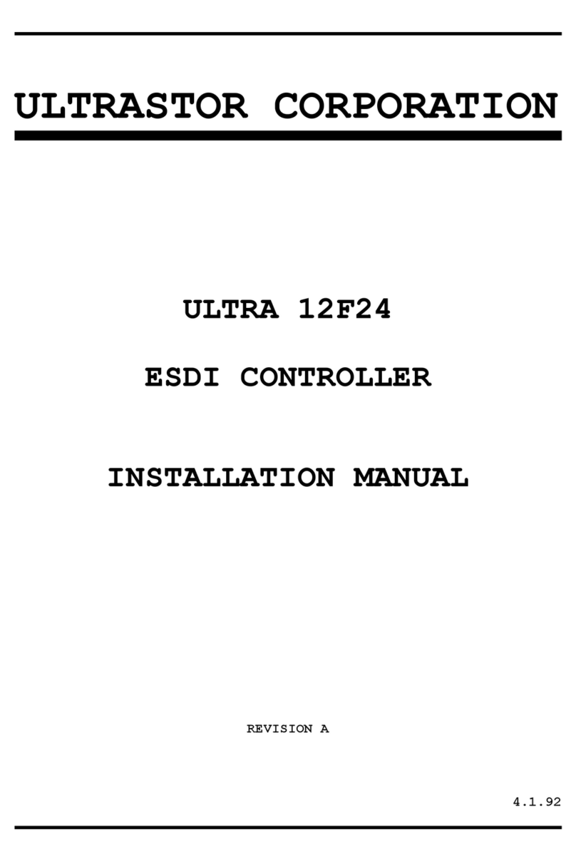 ULTRASTOR ULTRA 12F24 installation manual ULTRASTOR ULTRA 12F24 installation manual