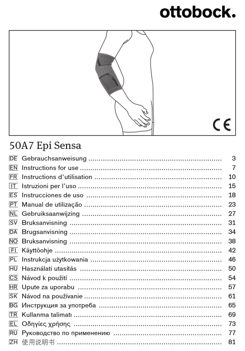 Otto Bock Epi Sensa 50A7 User manual