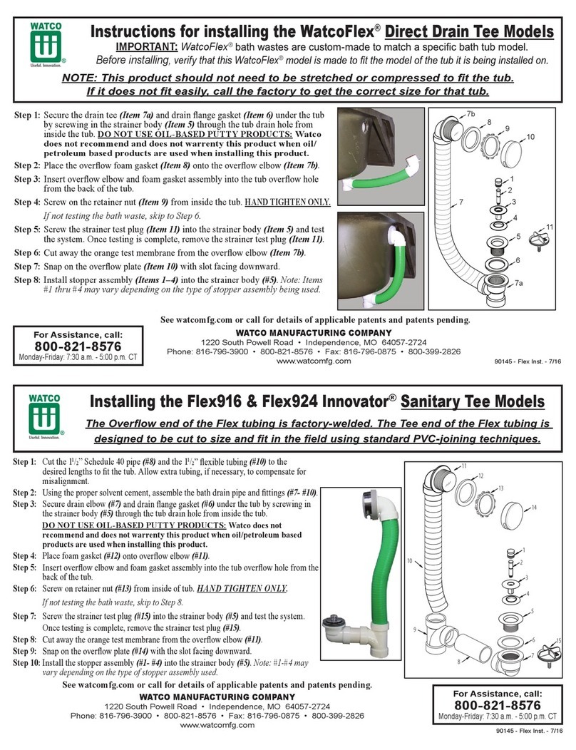 Watco WatcoFlex Innovator 900 Series instructions