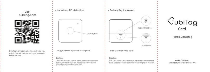 Knectek Labs CubiTag CTAG0302 user manual