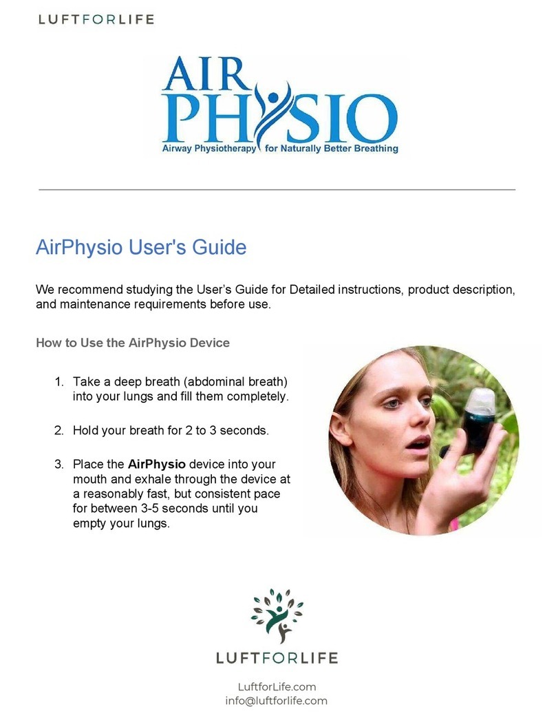 LuftforLife AirPhysio user guide LuftforLife AirPhysio user guide
