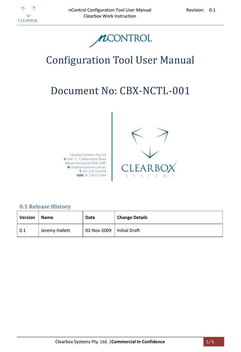 Clearbox nControl User manual
