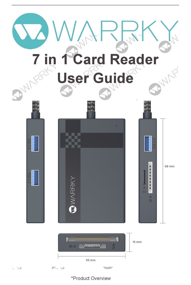 WARRKY 7 in 1 Card Reader User manual