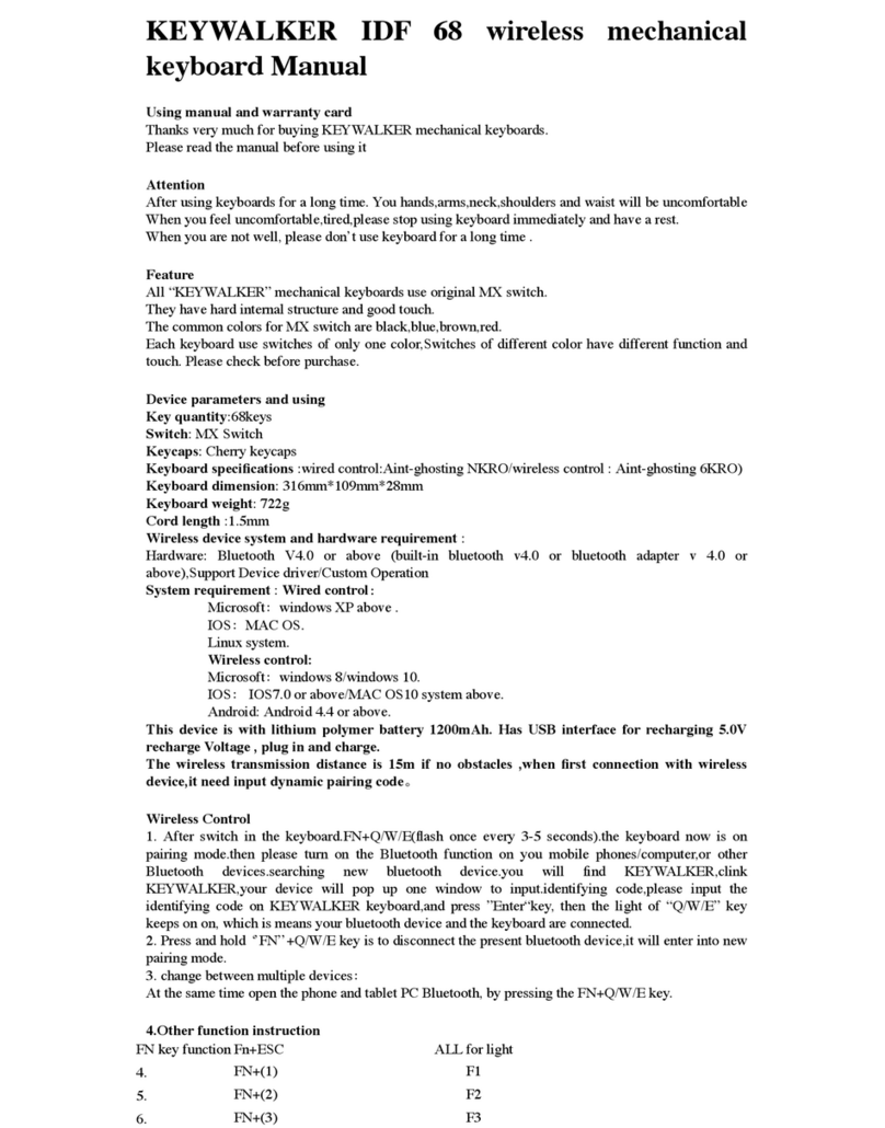 KEYWALKER IFD 68 manual