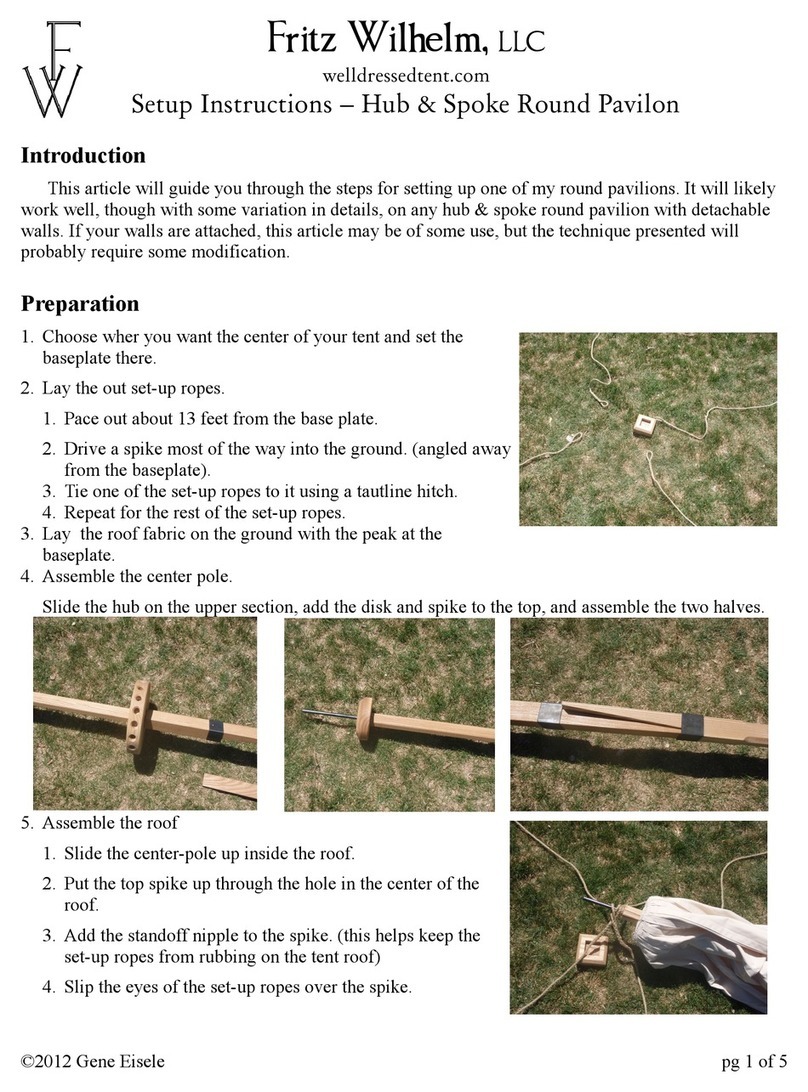 Fritz Wilhelm Hub & Spoke Round Pavilon Setup instructions