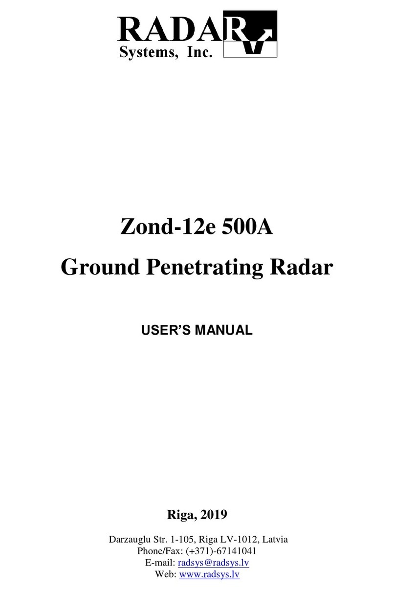 Radar Systems Zond-12e user manual