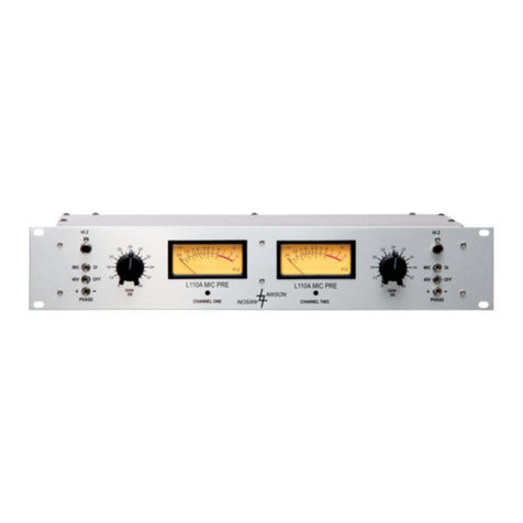 Lawson 110A Mic Pre/DI Operation guide
