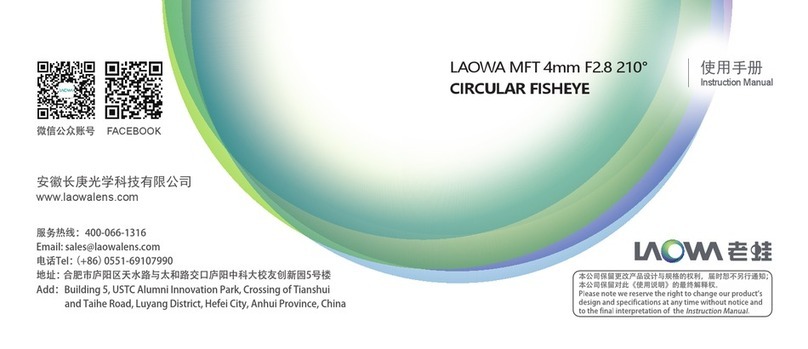 LAOWA MFT 4mm F2.8 210 CIRCULAR FISHEYE User manual