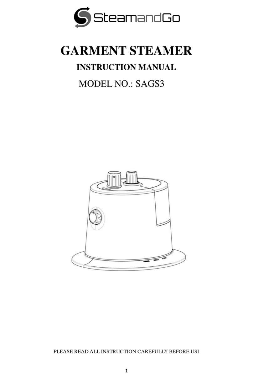 SteamandGo SAGS3 instruction manual