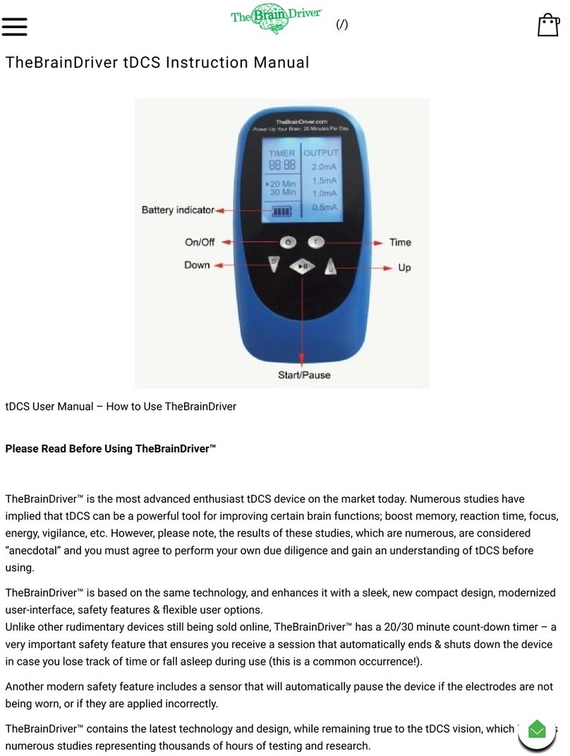 TheBrainDriver tDCS instruction manual