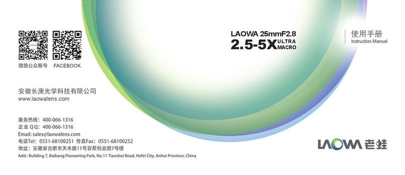 LAOWA LW-FF 25mm f/2.8 2.5-5.0X Ultra Macro instruction manual