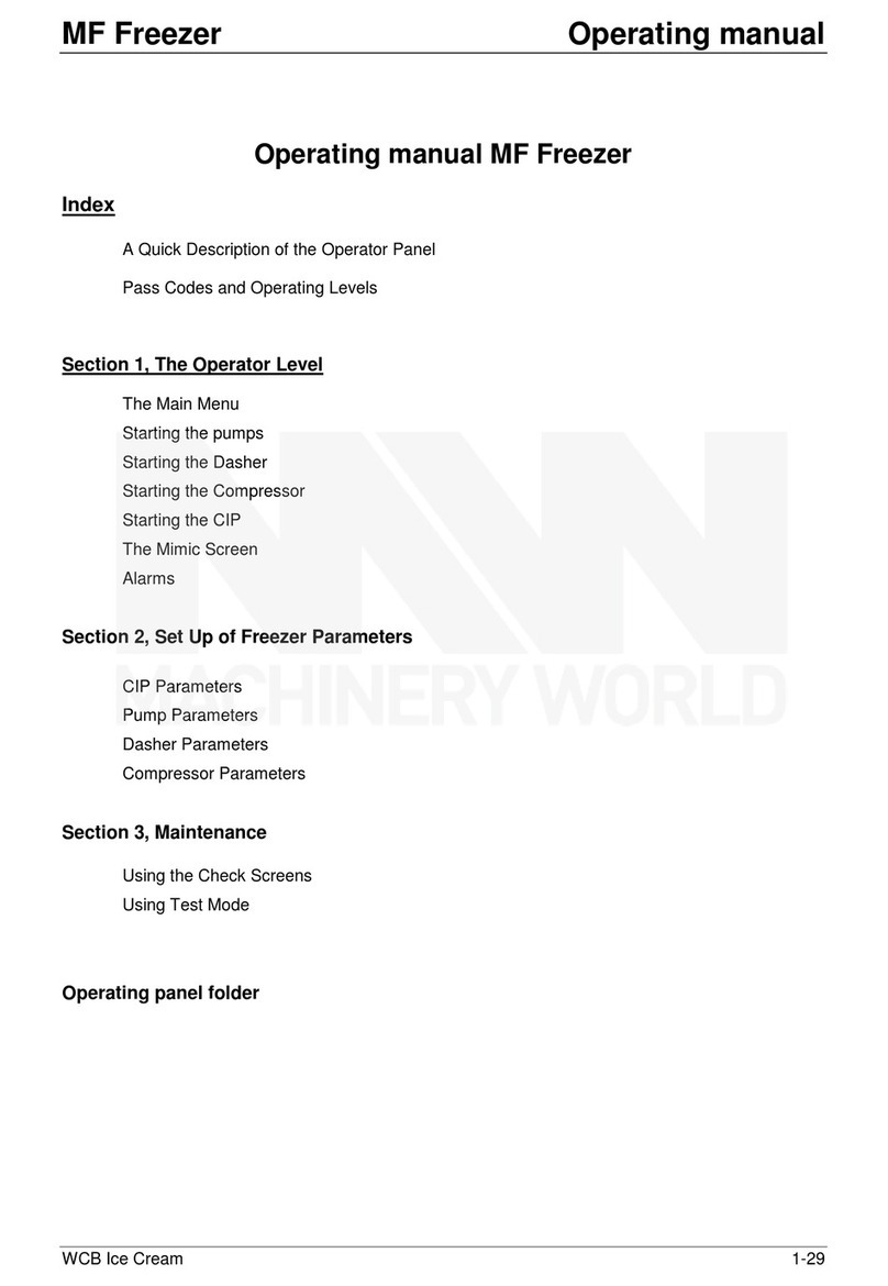 WCB Ice Cream MF operating manual