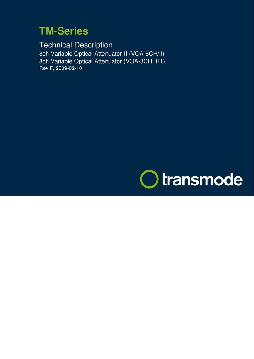 Transmode Systems TM-Series Parts list manual