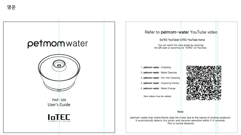 IoTEC petmomwater PWF-500 user guide