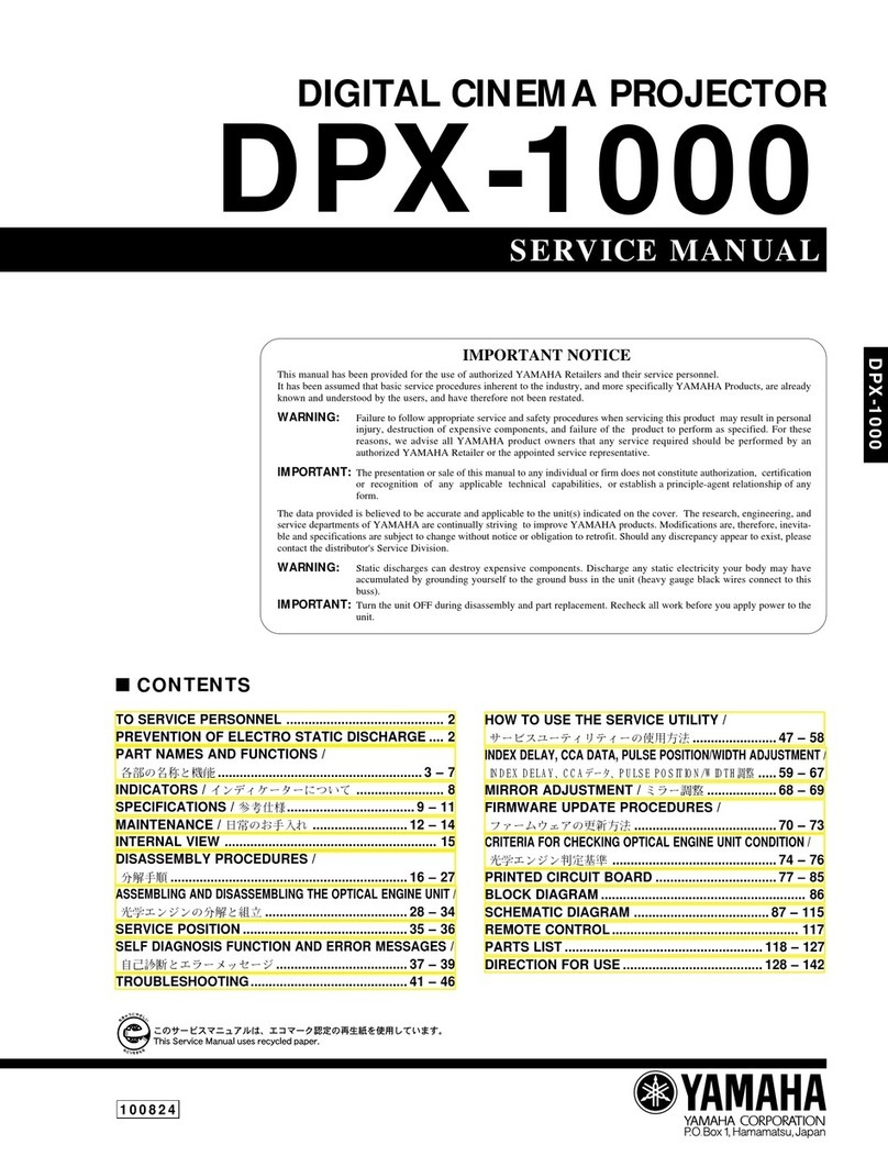 Yamaha DPX-1000 User manual