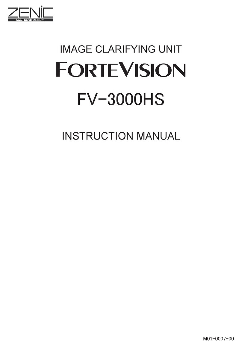 ZENIC ForteVision FV-3000HS instruction manual