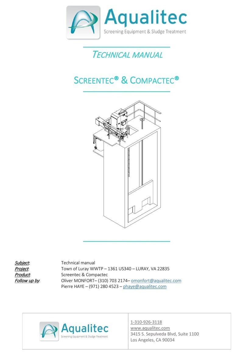 Aqualitec SCREENTEC Technical manual