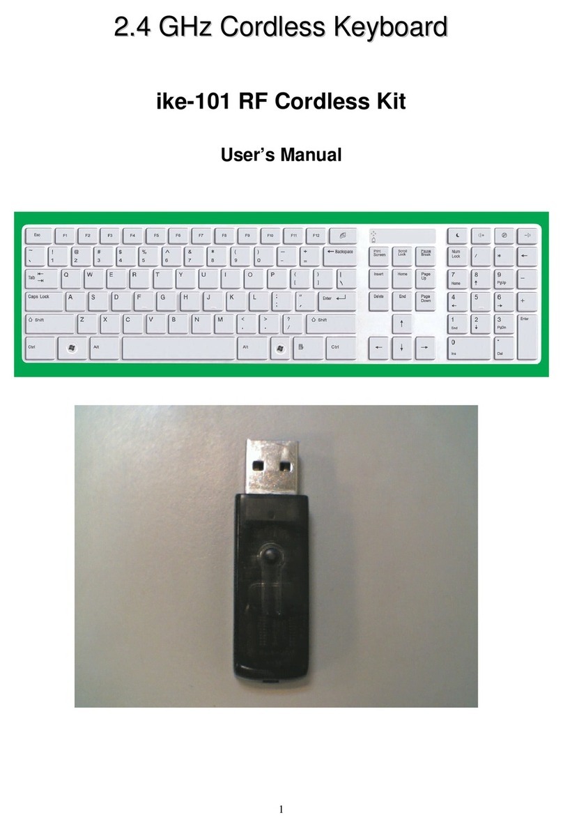 EzKey ike-101 user manual