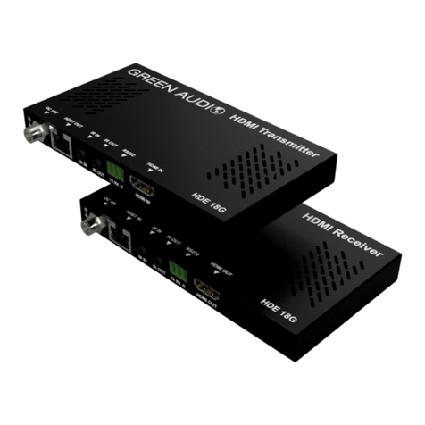 Green Audio HDE 18G user manual