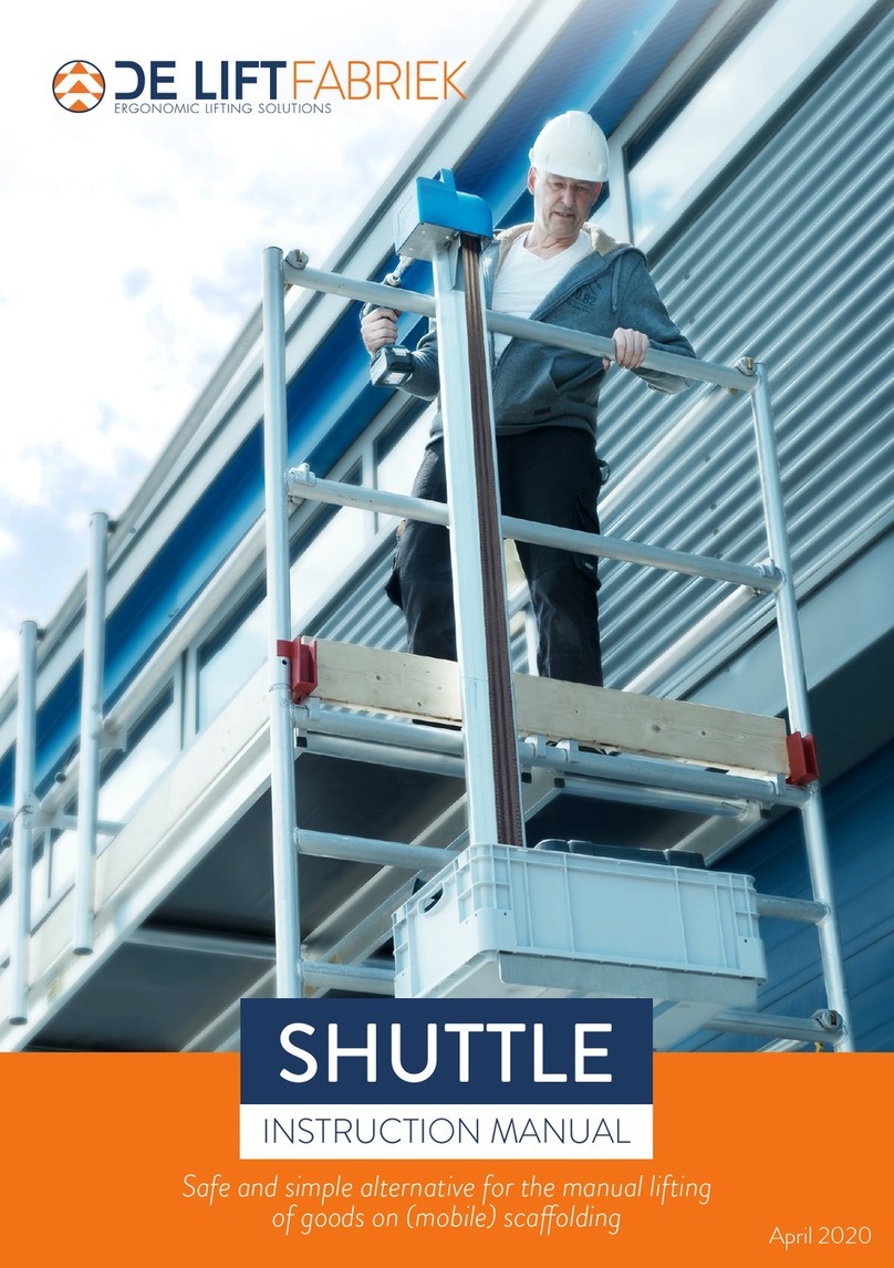 De Liftfabriek Shuttle instruction manual