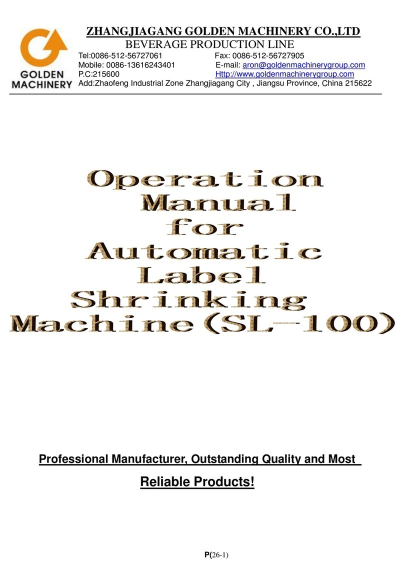Golden Machinery SL-100 User manual