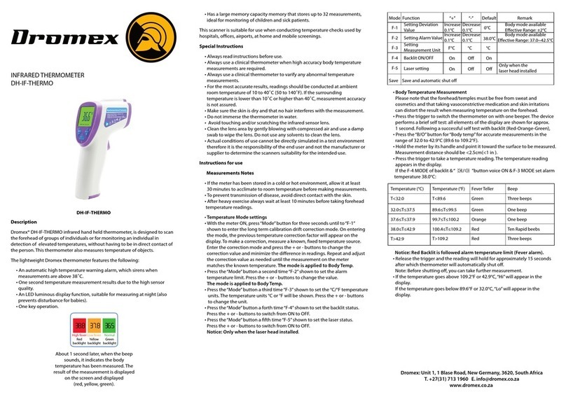 Dromex DH-IF-THERMO instructions