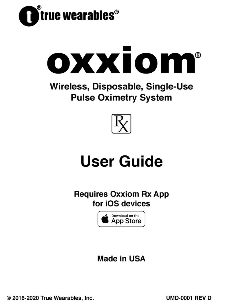 True Wearables Oxxiom user guide