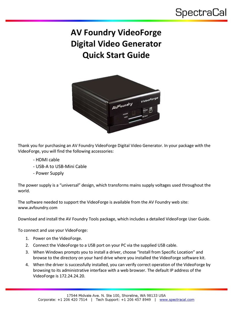 AV Foundry VideoForge Classic quick start guide