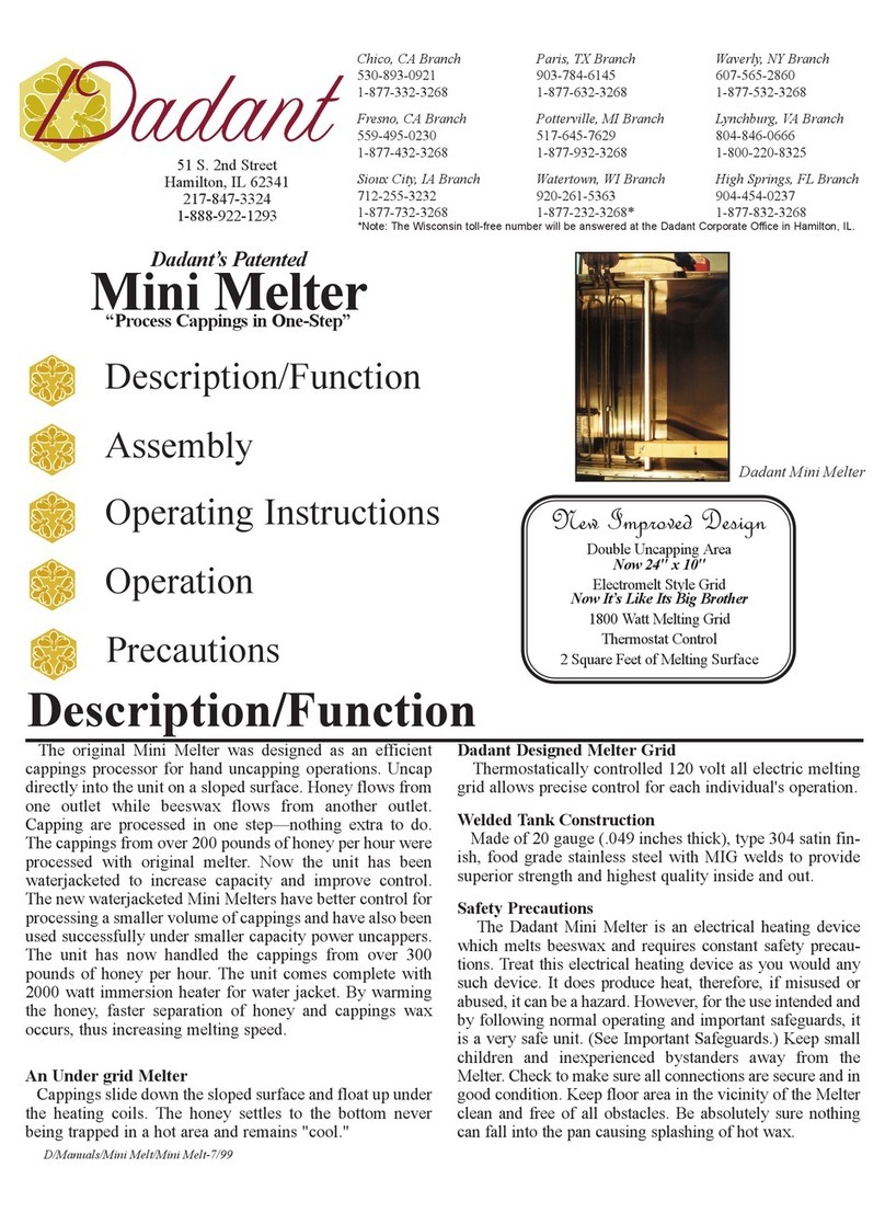 Dadant Mini Melter manual