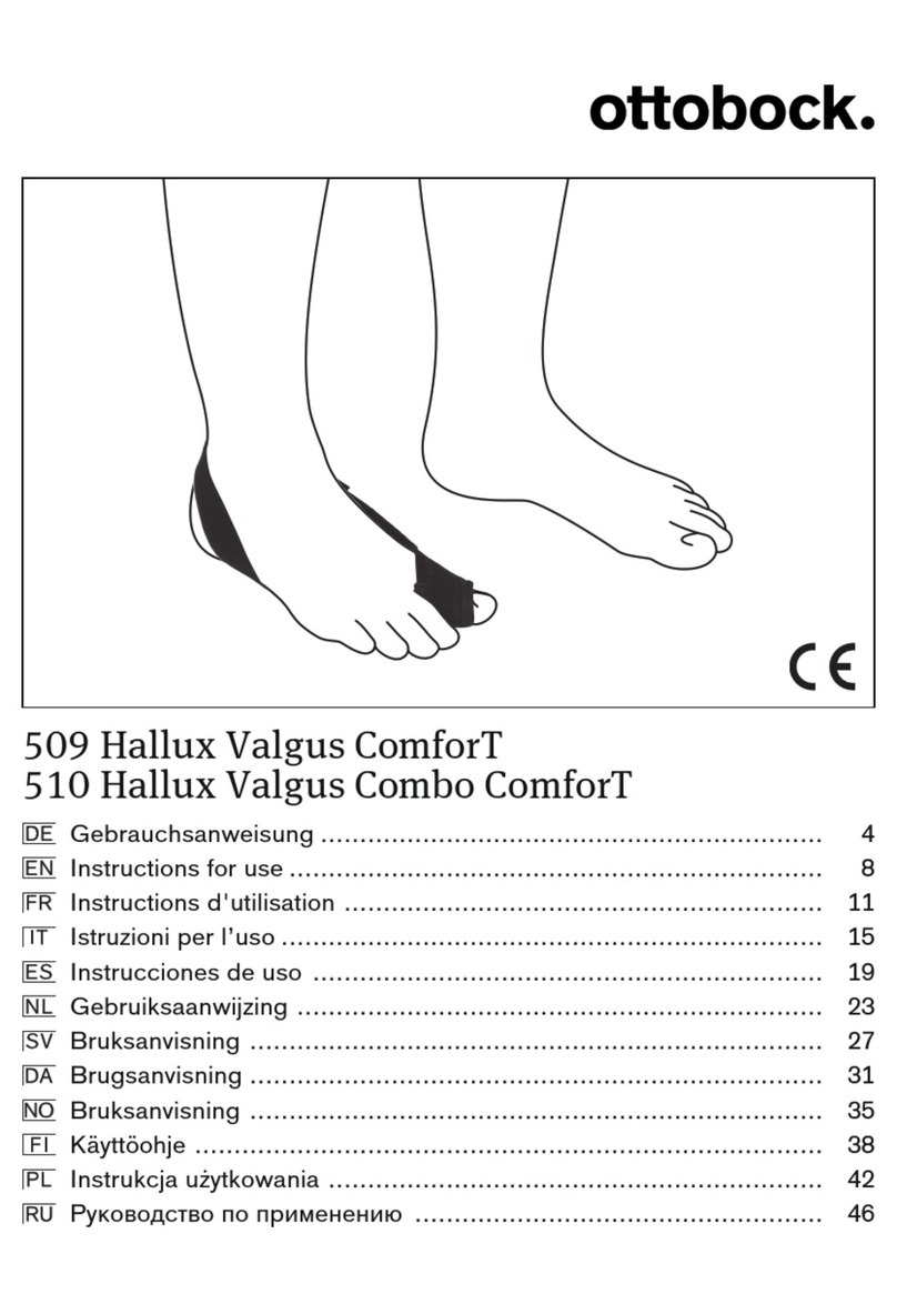 Otto Bock Hallux Valgus ComforT 509 Instructions for use Otto Bock Hallux Valgus ComforT 509 Instructions for use