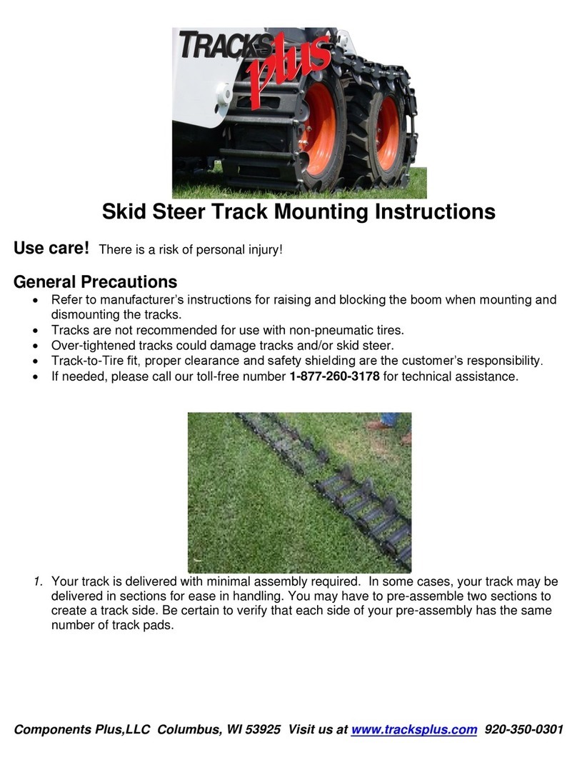 ComponentsPlus TracksPlus Skid Steer Track Mounting instructions