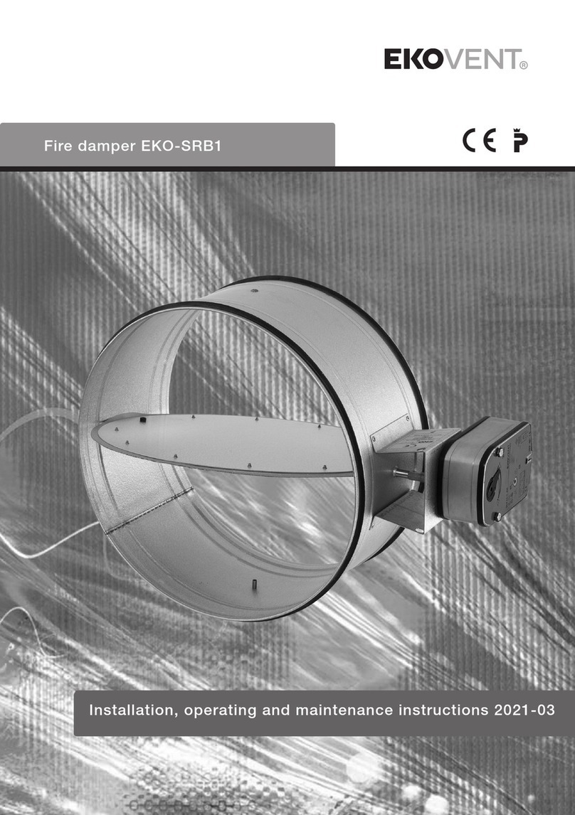EKOVENT EKO-SRB1 Installation, operating and maintenance instructions
