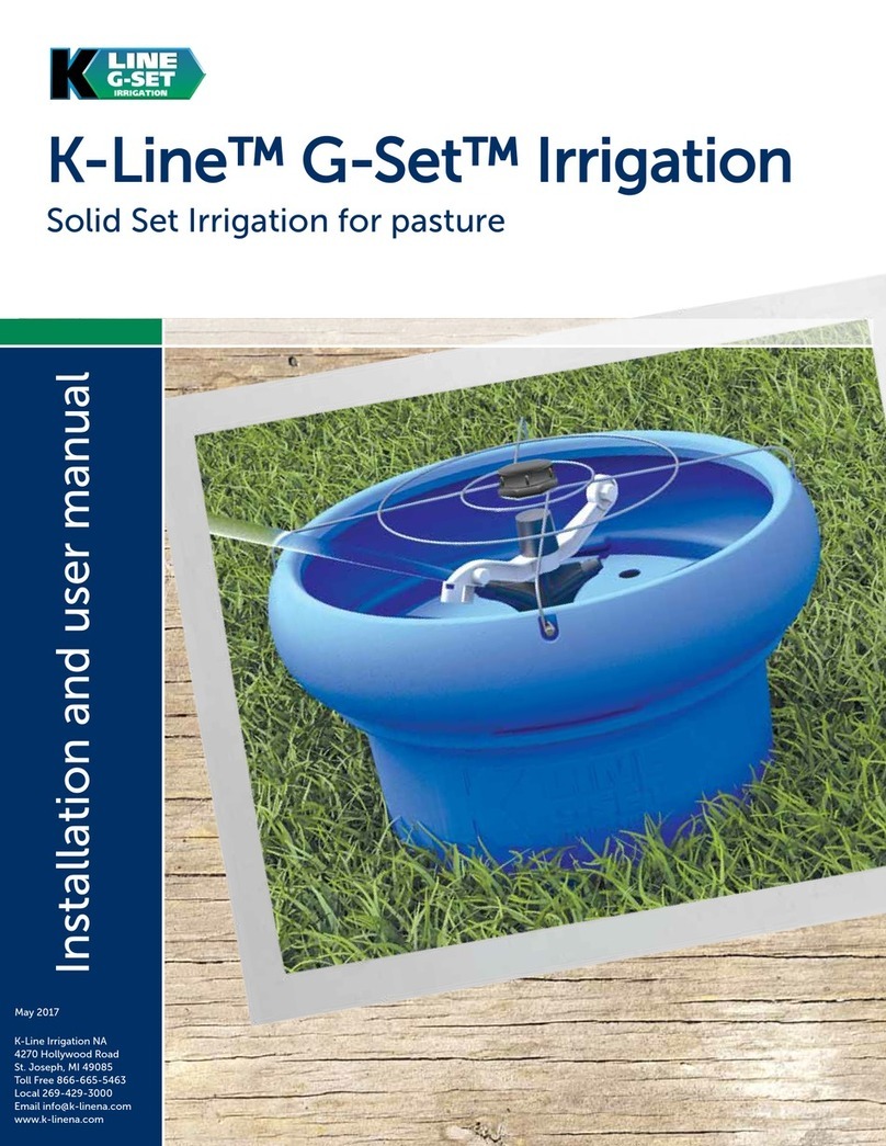 K-Line Irrigation G-Set Installation and user manual