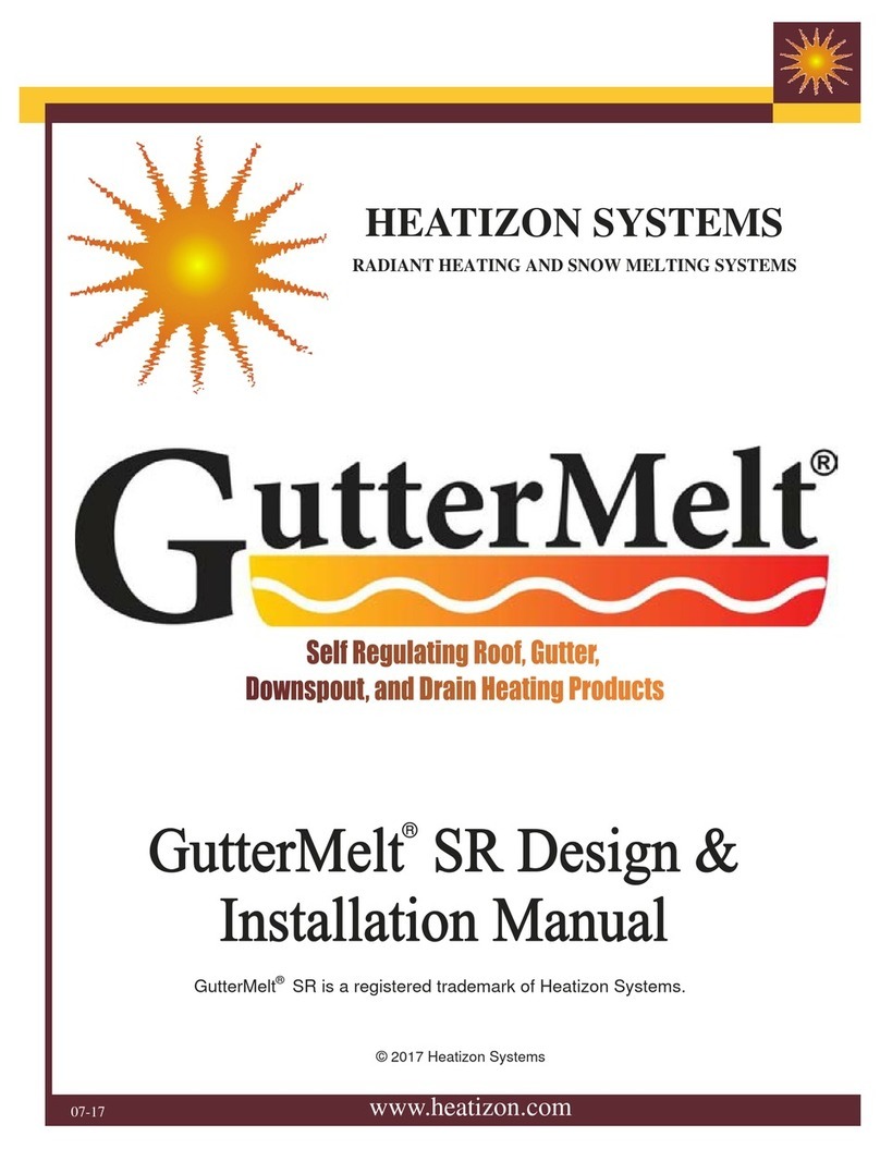 HEATIZON SYSTEMS Gutter Melt SR Design & Installation Manual