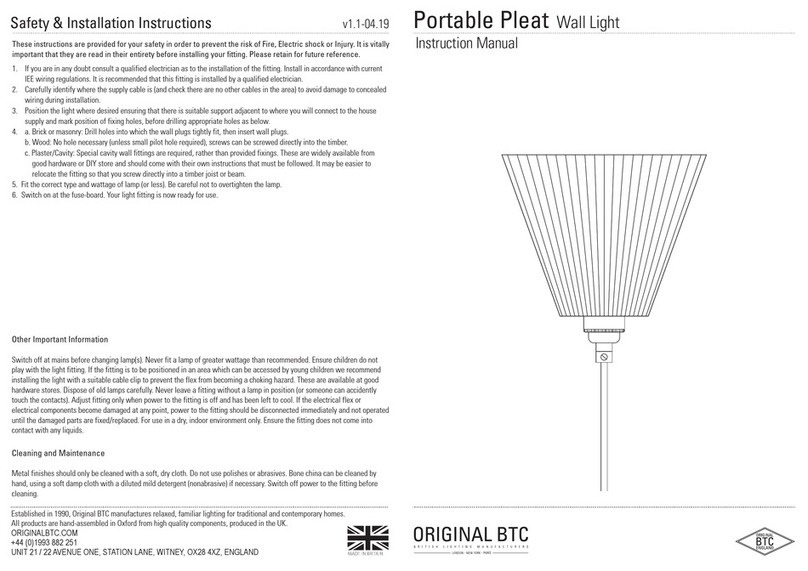 Original BTC Portable Pleat FW545N User manual Original BTC Portable Pleat FW545N User manual