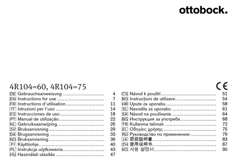 Otto Bock 4R104-60 User manual