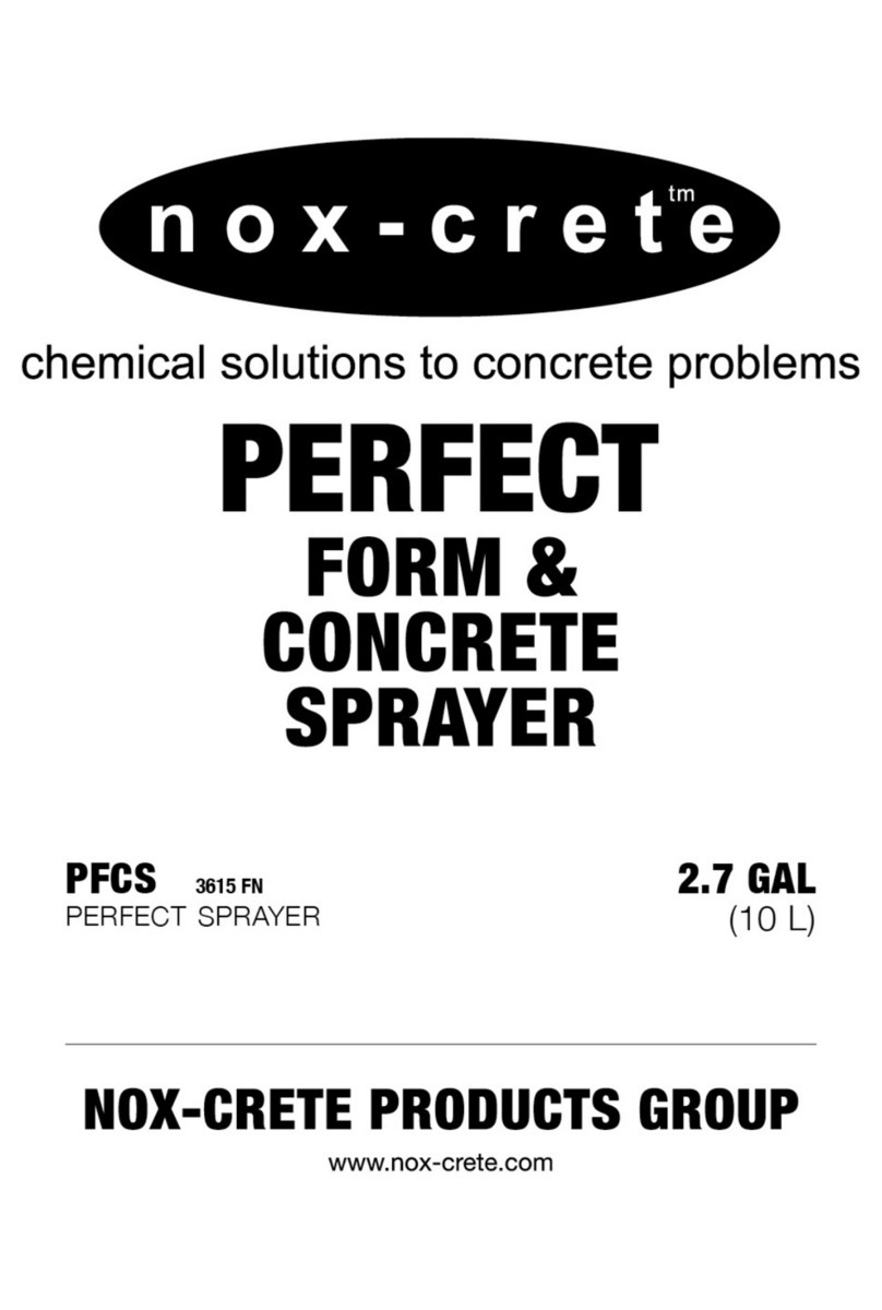 nox-crete PFCS 3615 FN manual