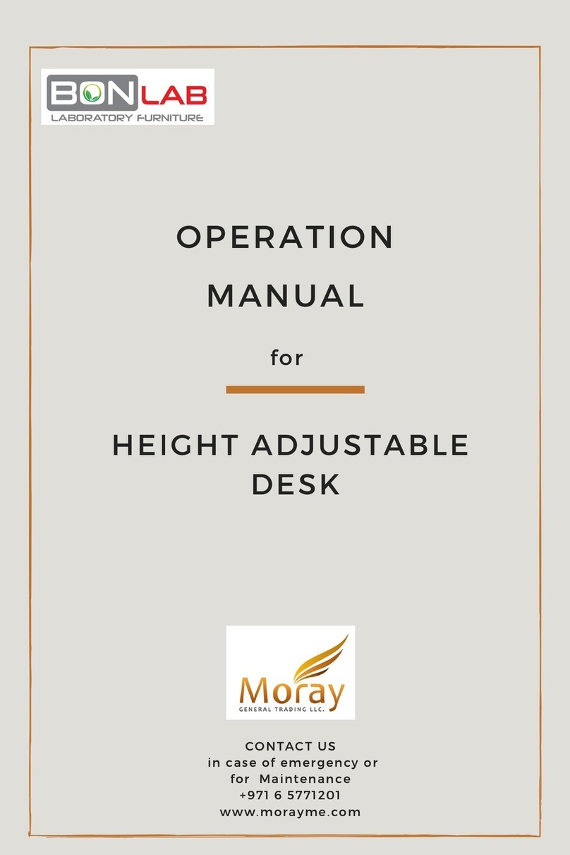 Moray BONLAB Height Adjustable Desk User manual