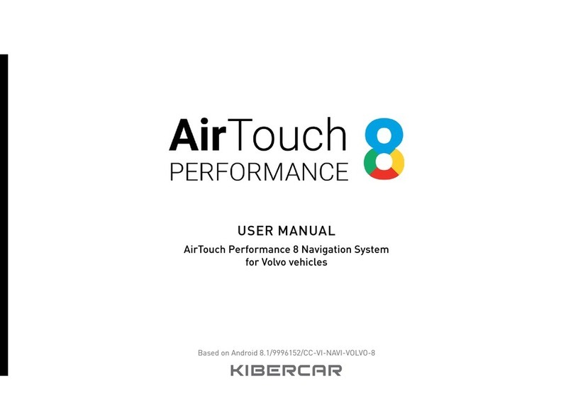 KIBERCAR AirTouch Performance 8 user manual