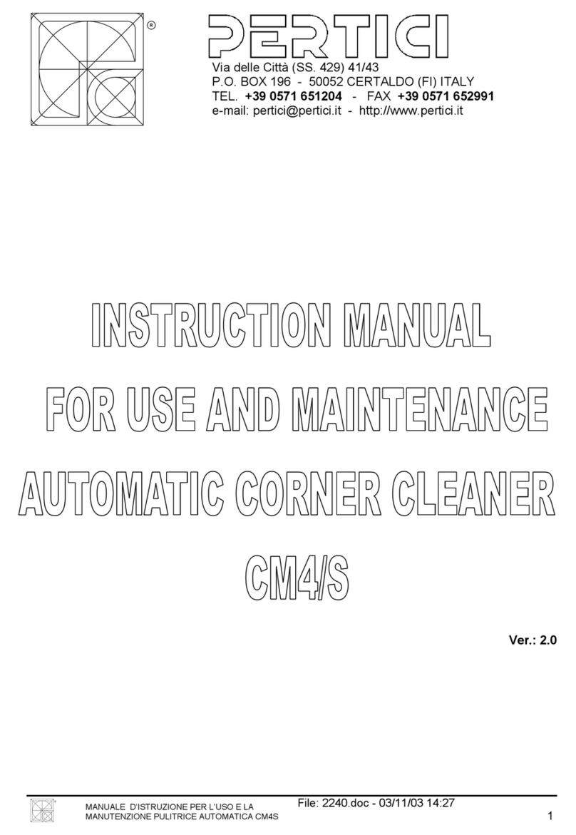 Pertici CM4/S Instruction manual for use and maintenance